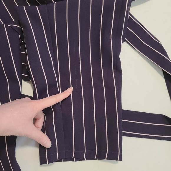 NWT ASOS Wrap Jumpsuit Navy Size 10 - Picture 14 of 14